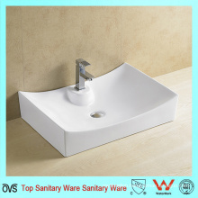 Ovs China Manufacturer Bathroom Ceramic Sink with Faucet Hole